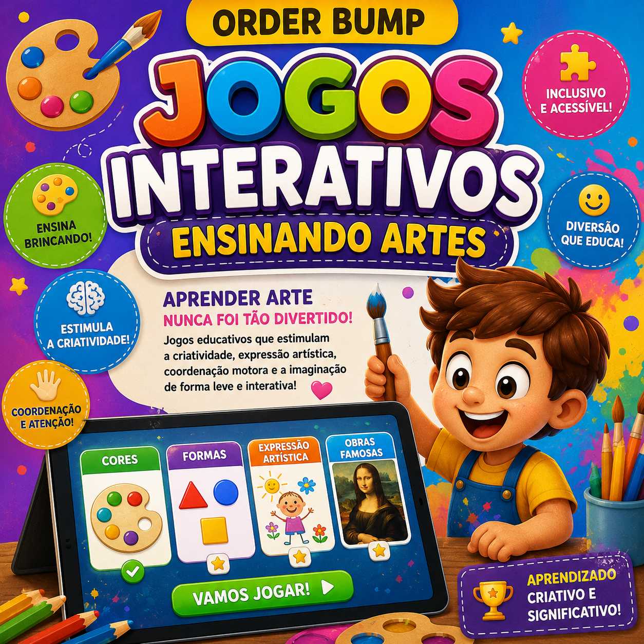 Kit Jogos interativos Ensinando Artes