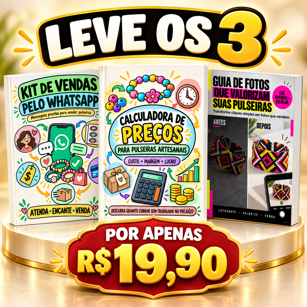 COMBO 3 PRODUTOS POR APENAS R$19,90