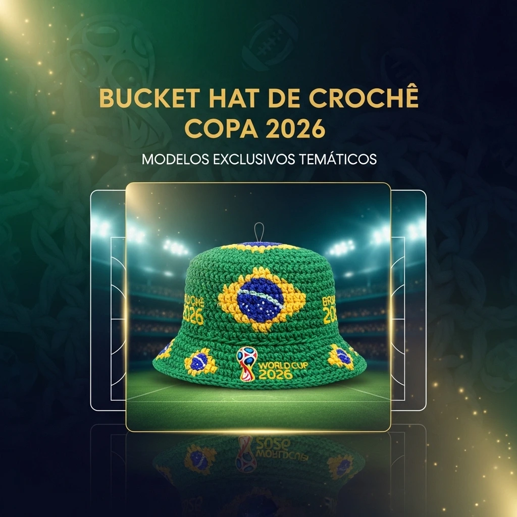 Chápeus Crochê: Copa 2026