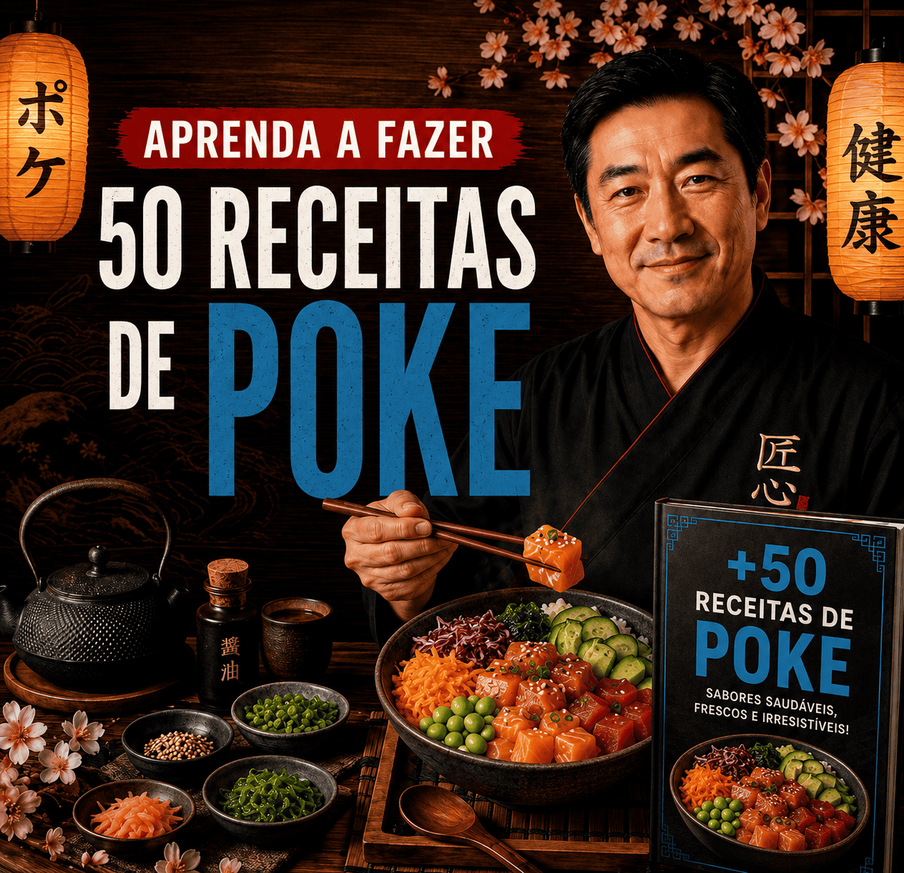 🥗 +50 Receitas de Poke ✅