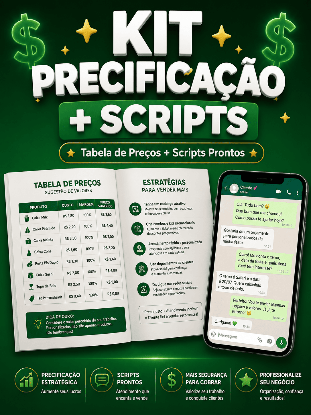 Precificação + Scripts de Venda