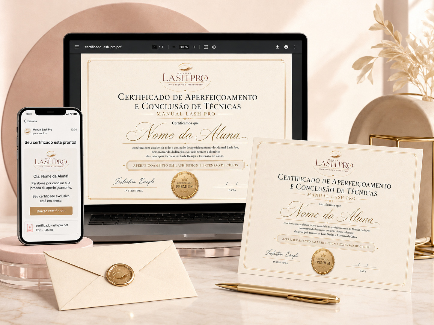 Certificado Profissional Manual Lash Pro