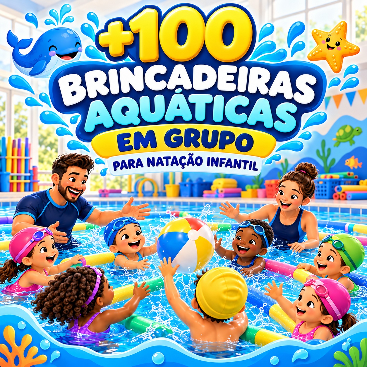 +100 Brincadeiras Aquáticas em Grupo