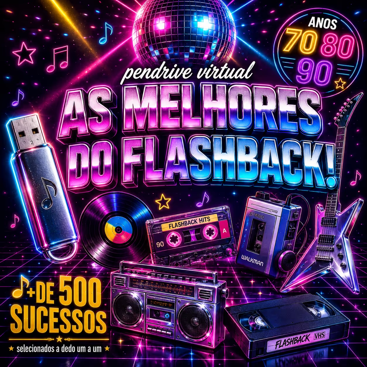 Pacote Flashback – Anos 70, 80 e 90
