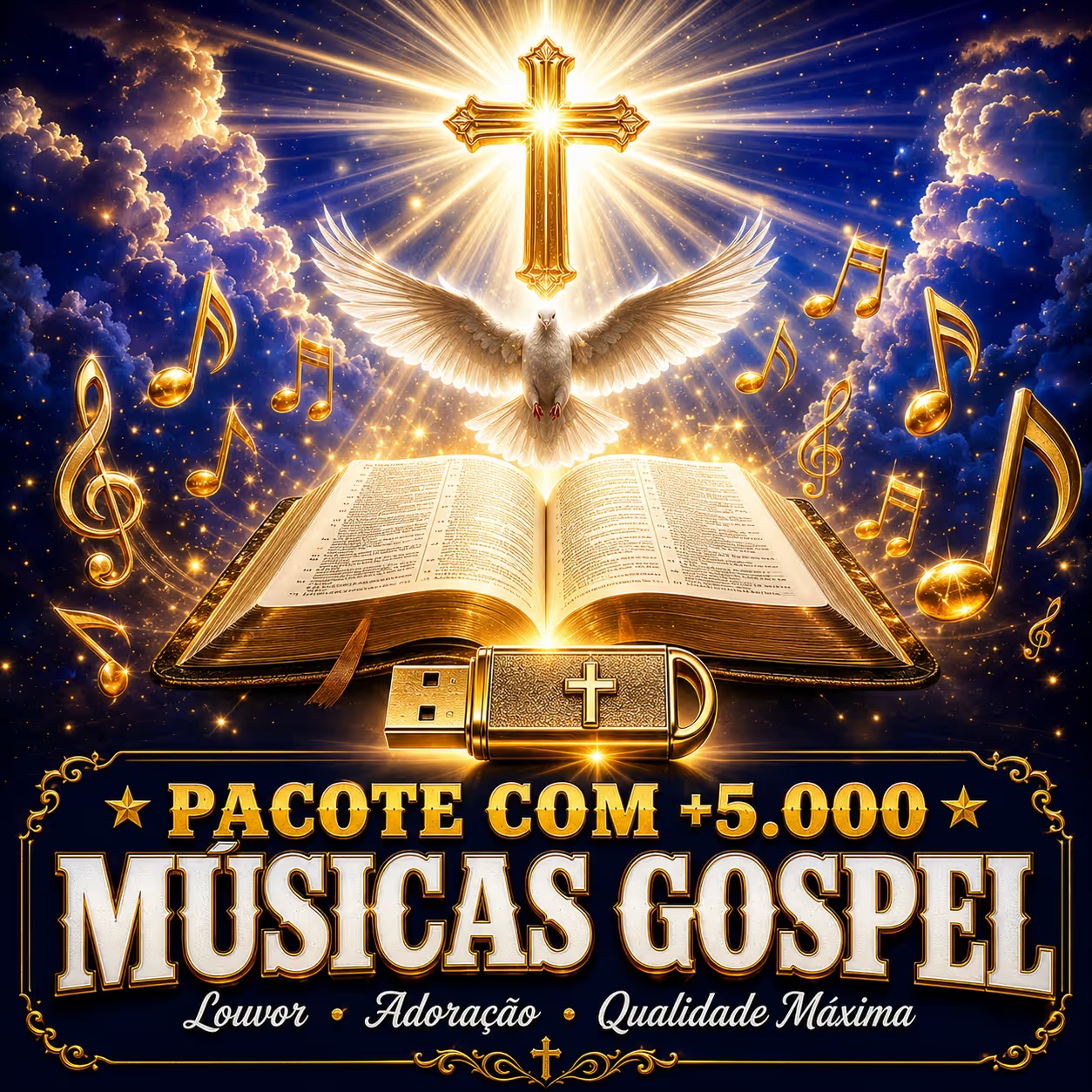 Pacote +5000 Músicas Gospel