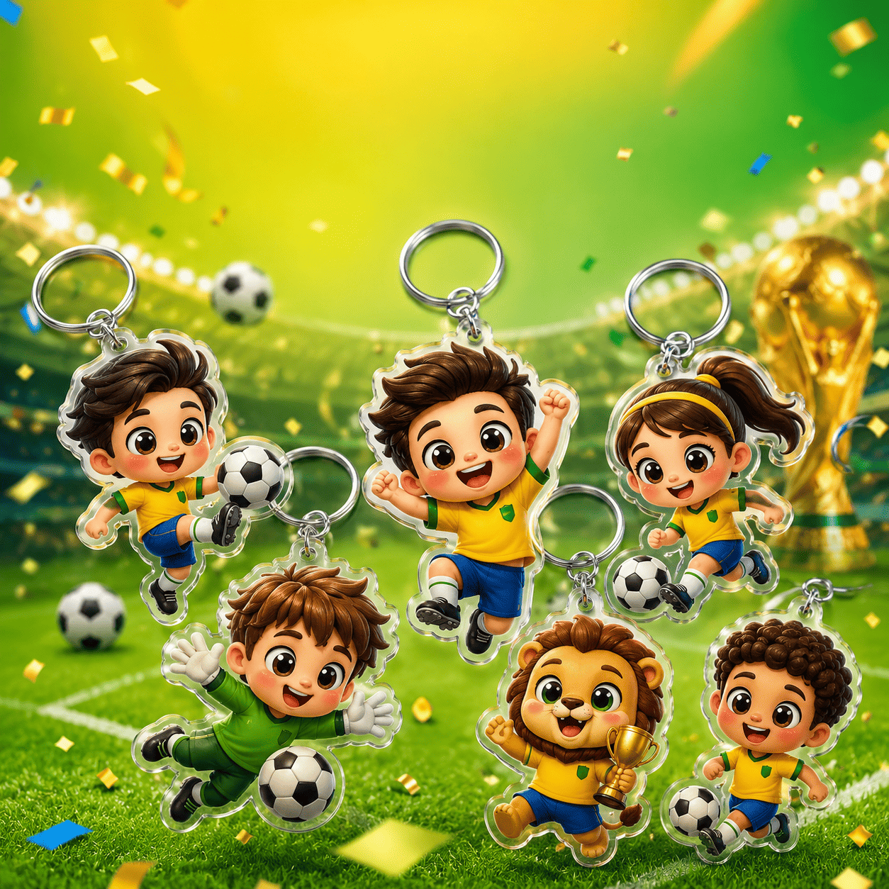 Pack Molde de Chaveiros da Copa 2026