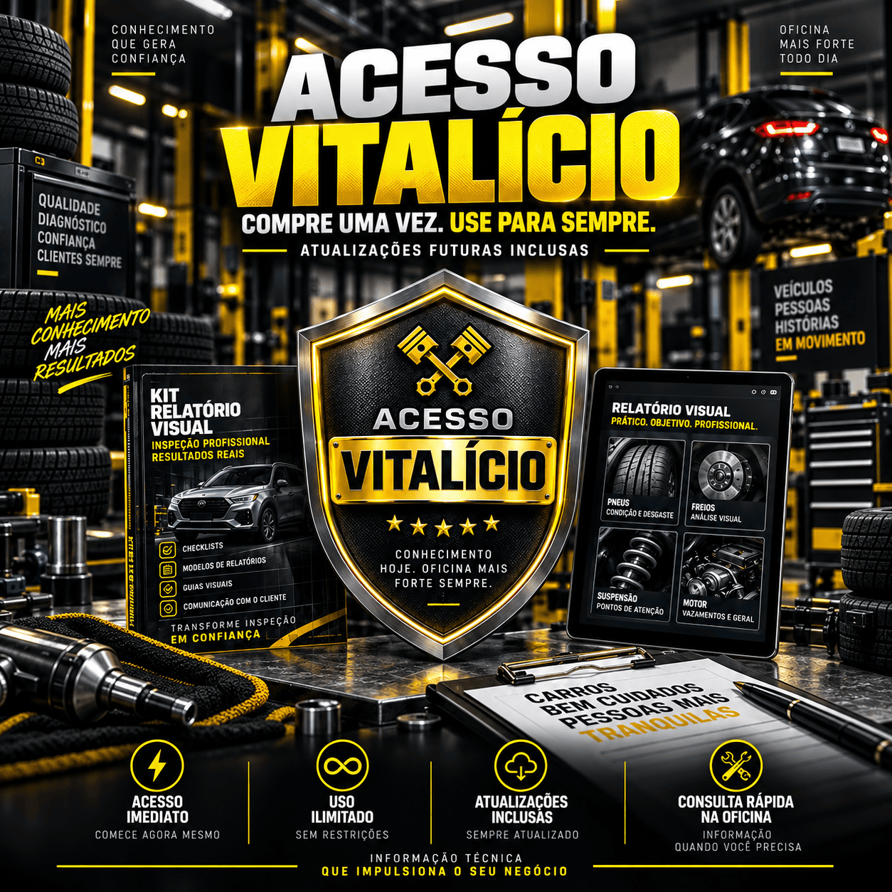 Acesso vitalício ao conteúdo