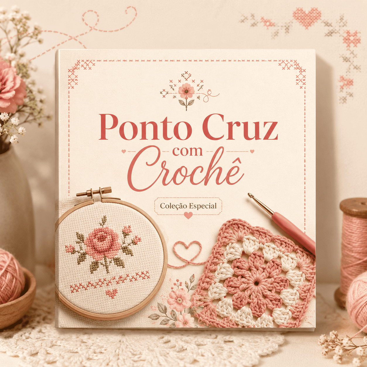 🔥+ 900 Ponto Cruz com Crochê 🔥