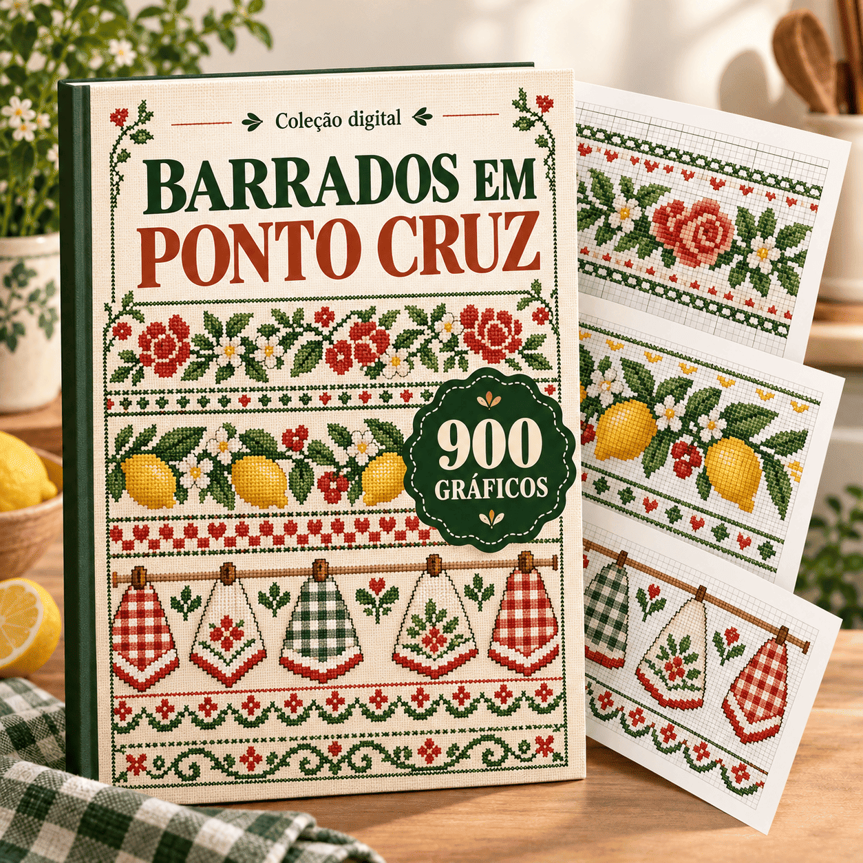 Barrados em Ponto Cruz - +900 Gráficos