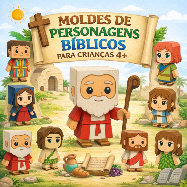 ✝️ Moldes de Personagens Bíblicos