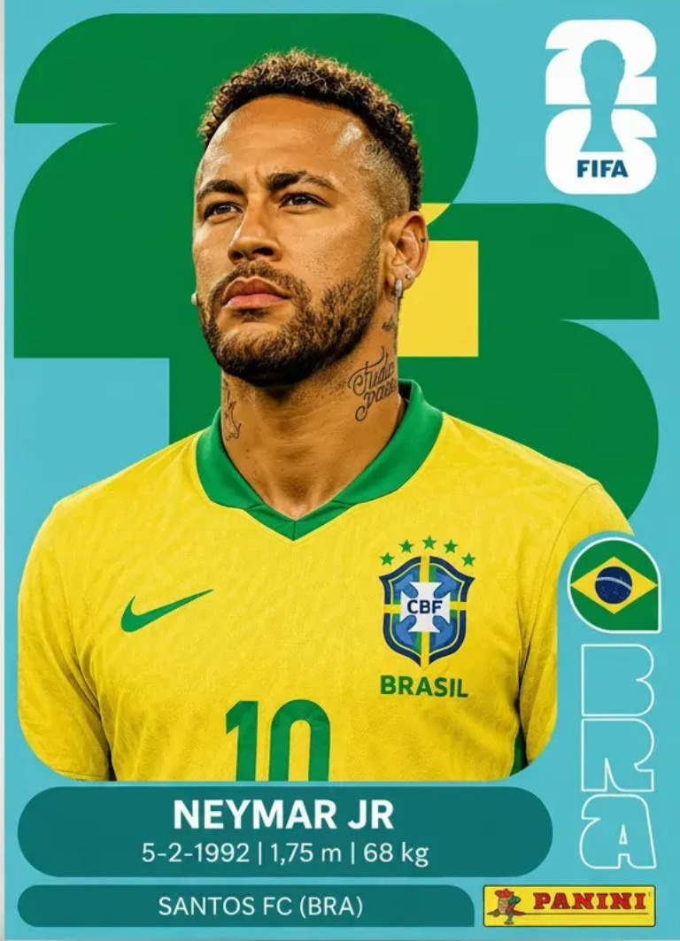 Figurinhas Exclusivas do Neymar - 2026