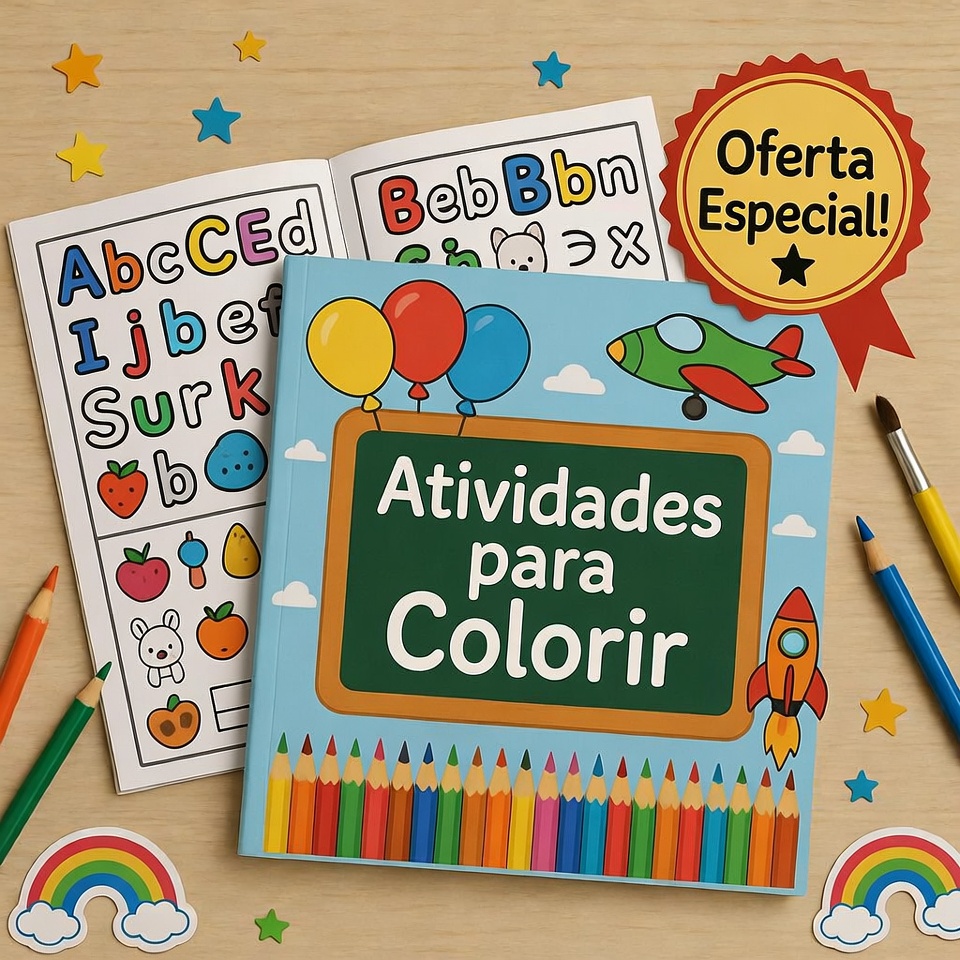 🚨 Leve + Atividades de Colorir!