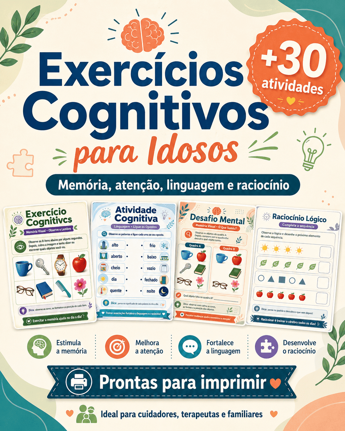 +30 Exercicios Cognitivos