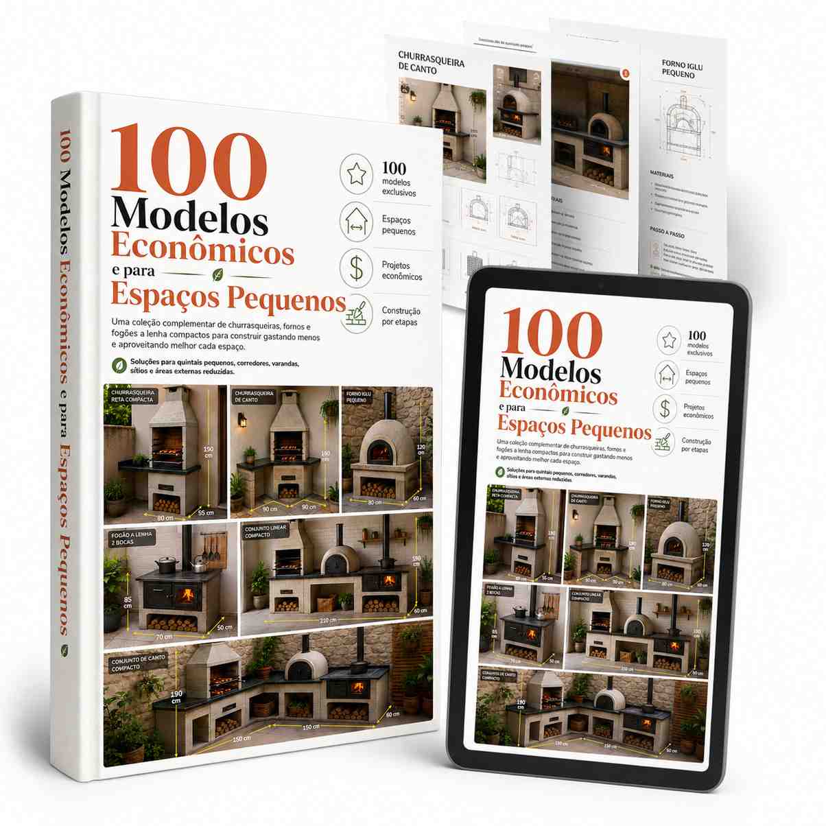 100 Modelos Econômicos e para Espaços Pe