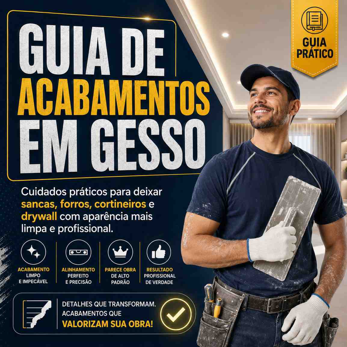 Guia de Acabamentos em Gesso