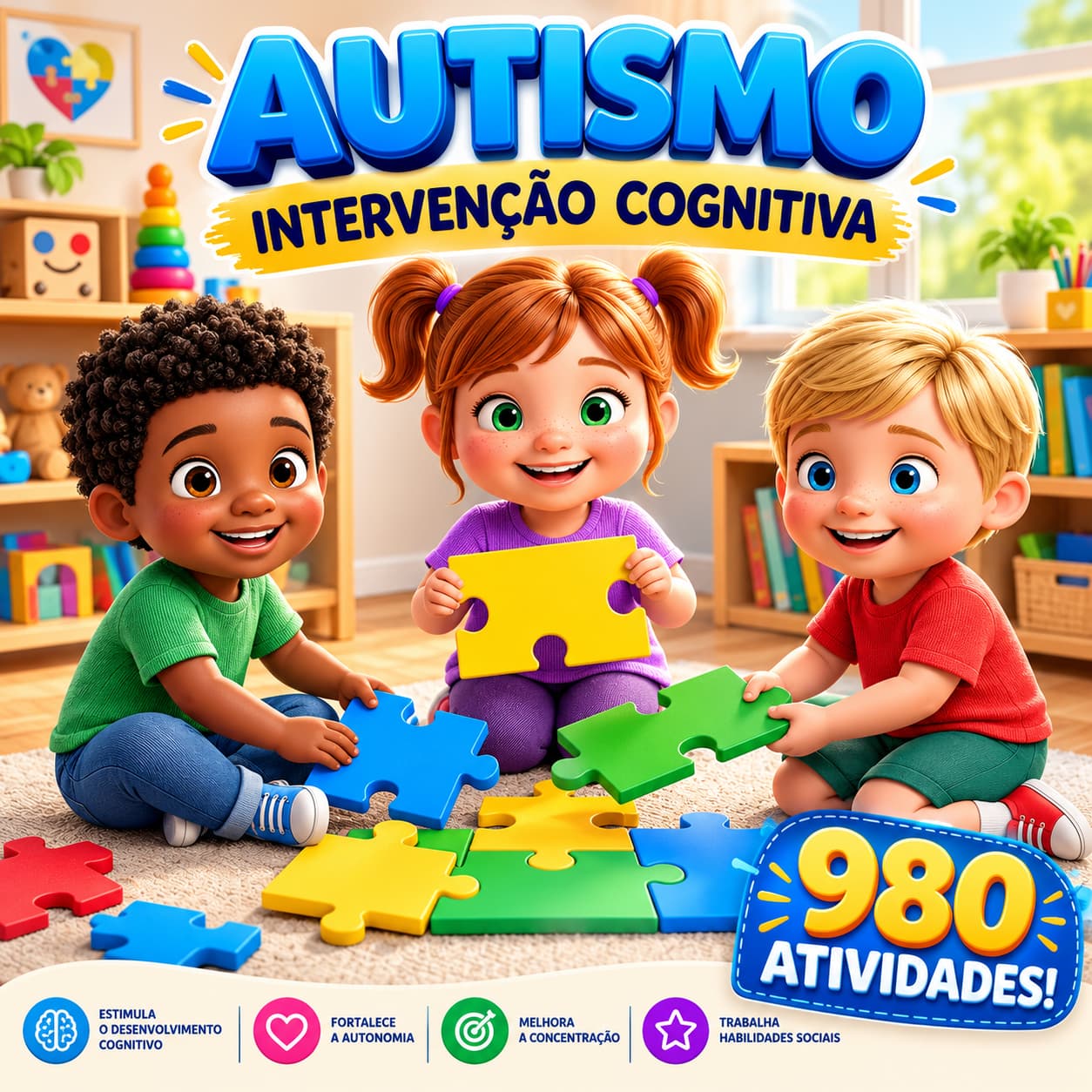 KIT AUTISMO 980 ATIVIDADES
