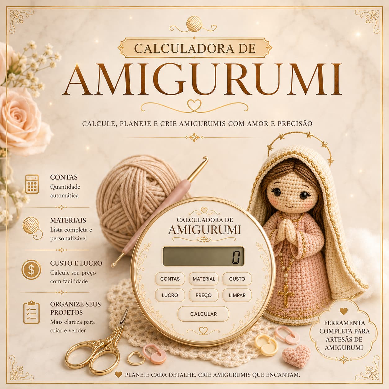 Calculadora de Lucro do Crochê