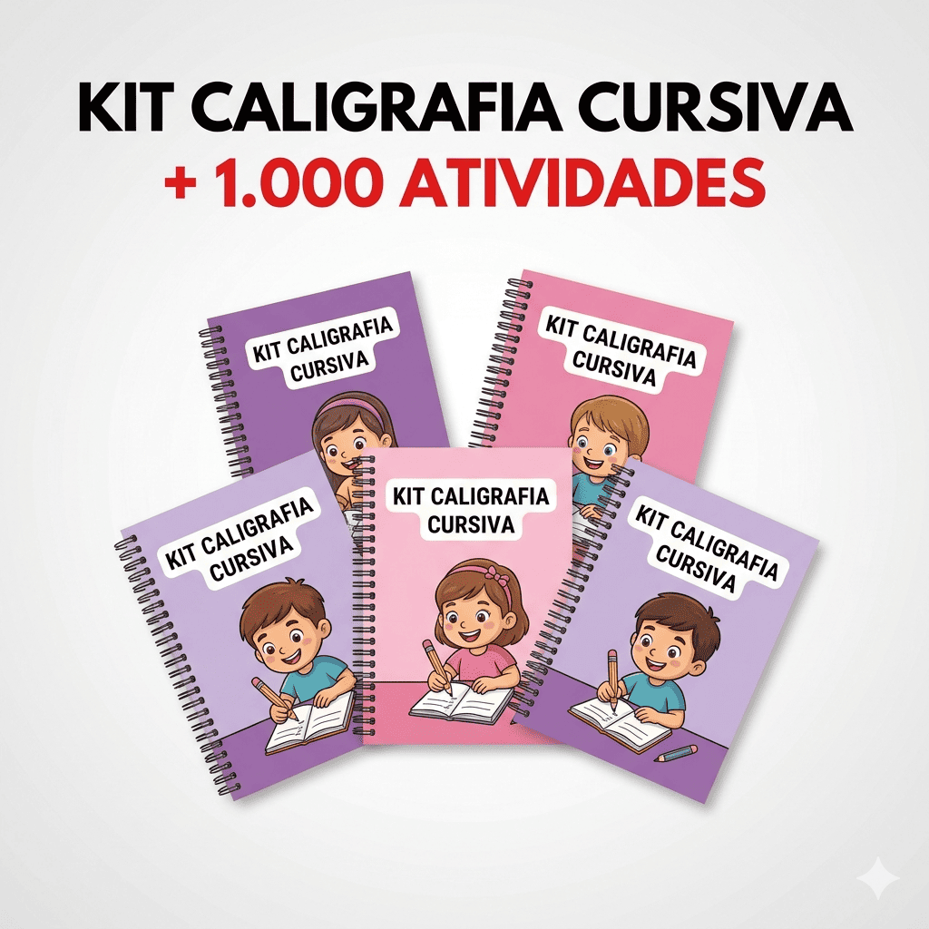 Kit Caligrafia Cursiva + 1000 Atividades