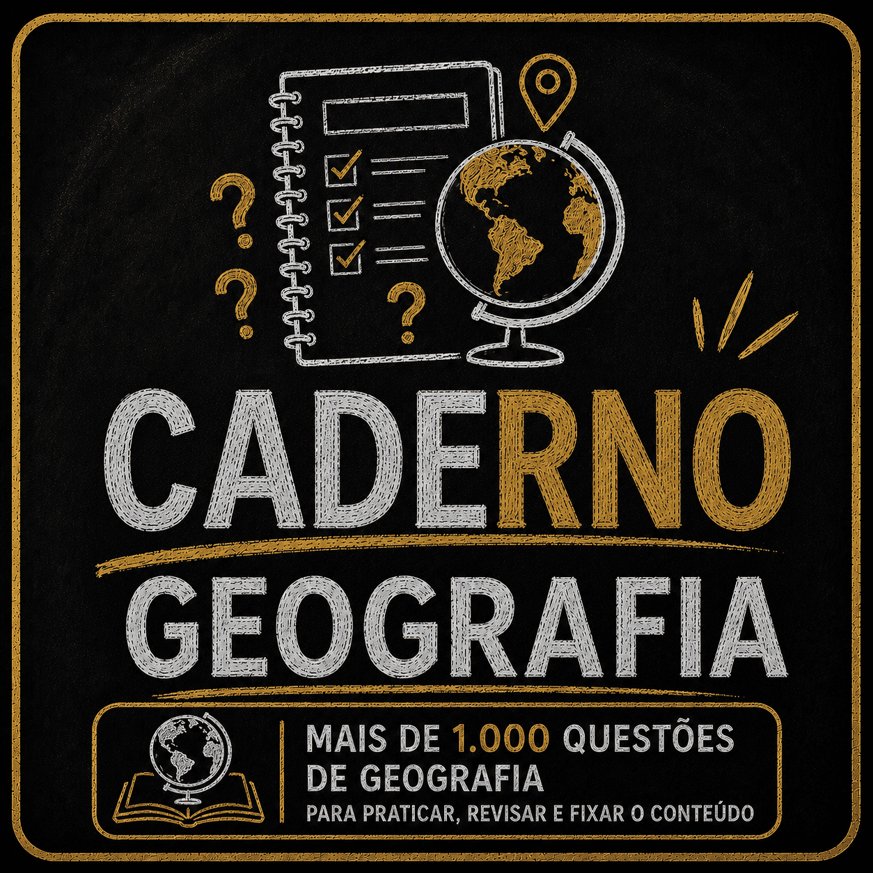 📚 +1000 Questões de Geografia.