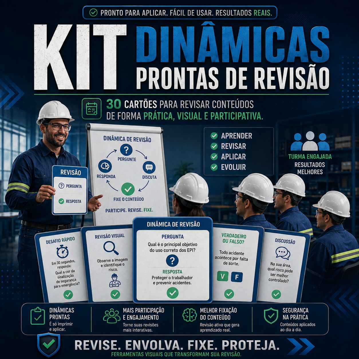 Kit 30 dinâmicas prontas de revisão