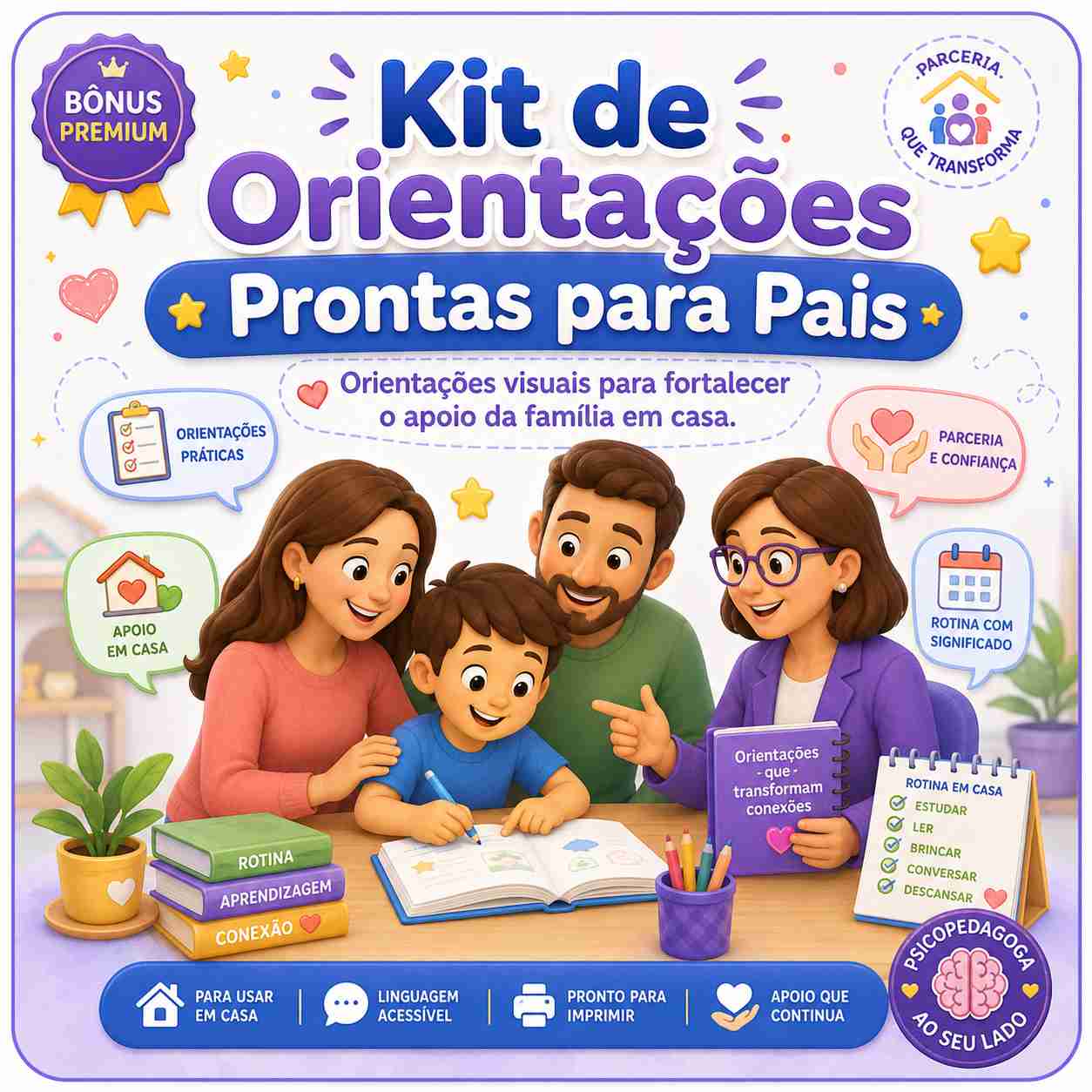 Kit de orientações para Pais