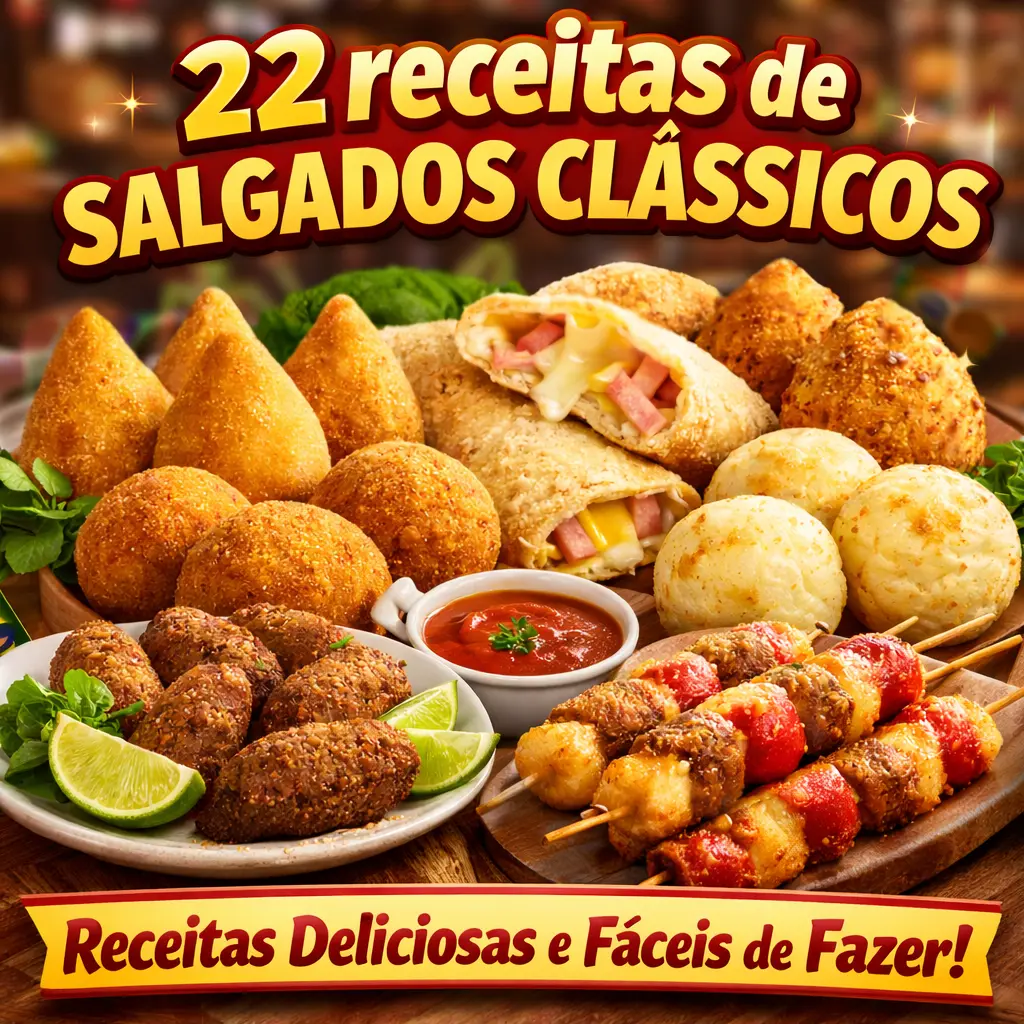 22 Receitas de Salgados Caseiros
