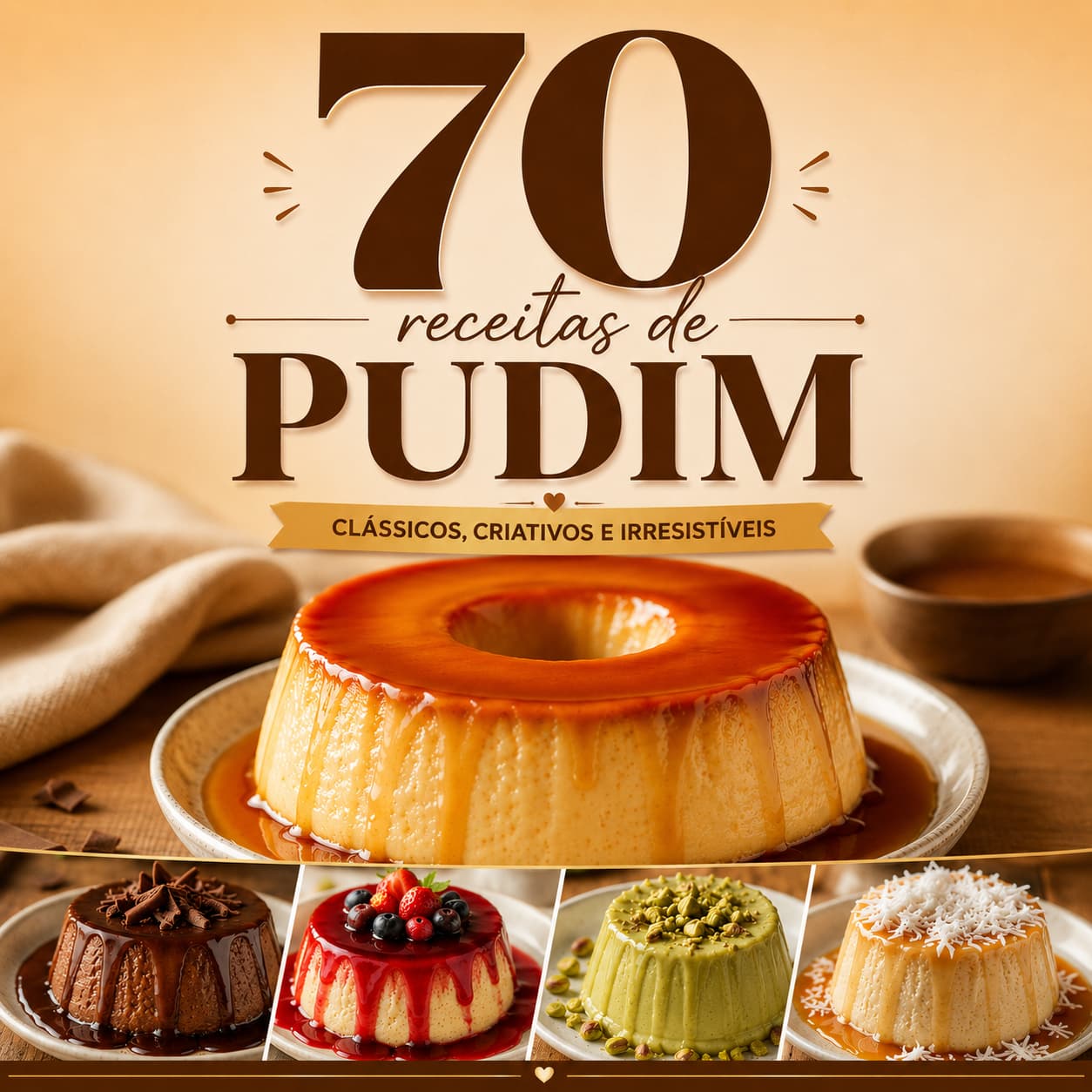 70 RECEITAS DE PUDIM