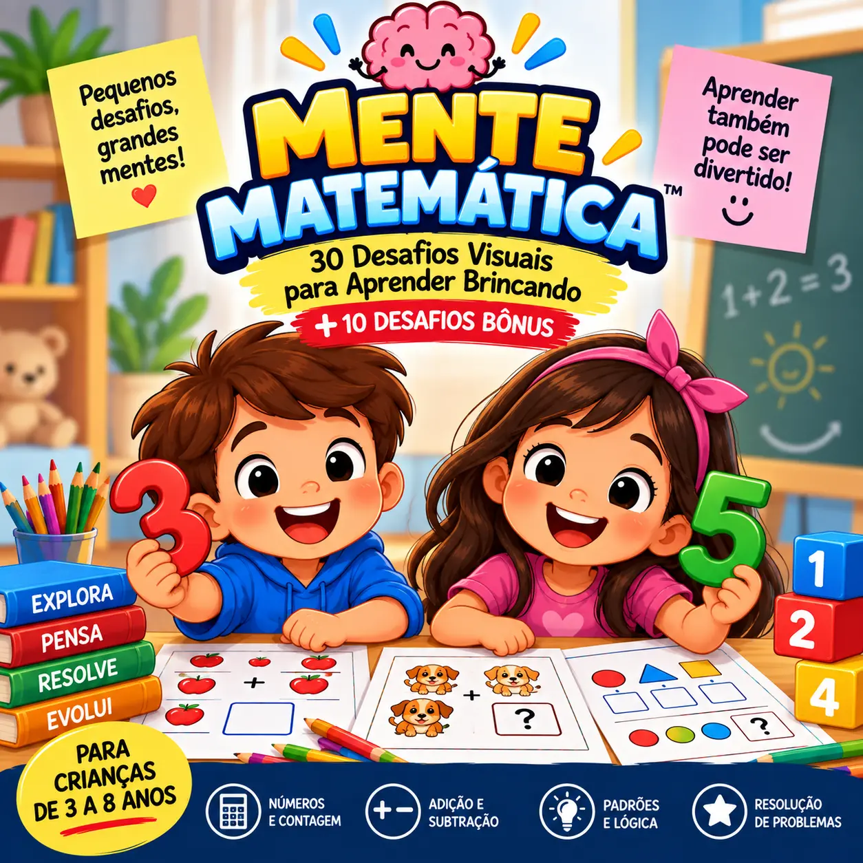 🧠 Mente Matemática™ 40 desafios visuais