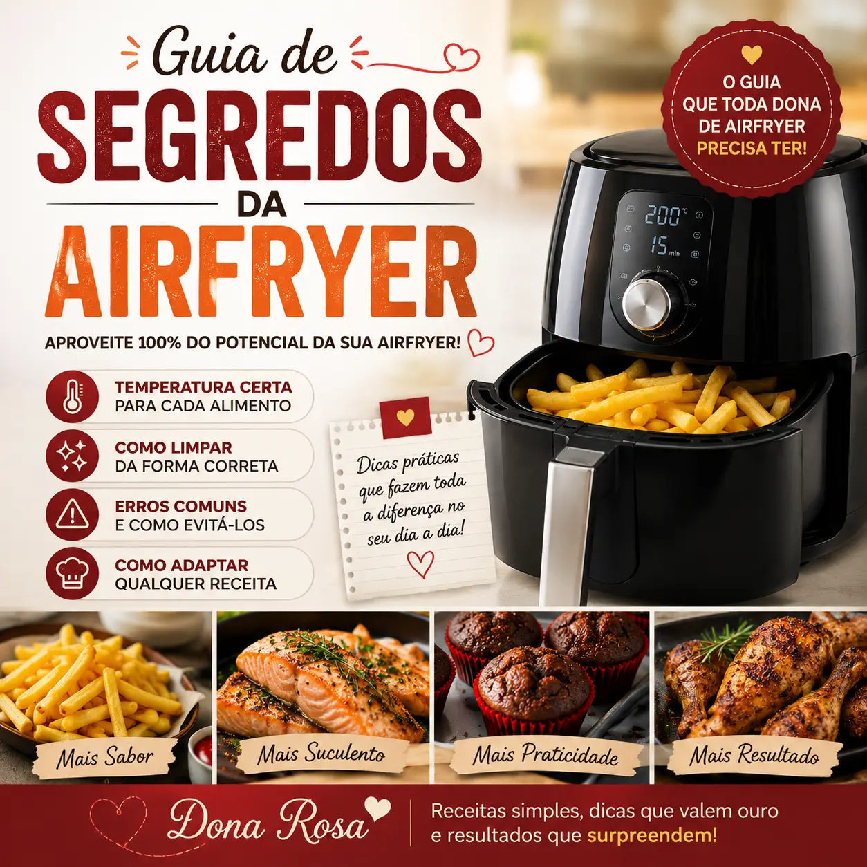 Guia de Segredos da Airfryer 