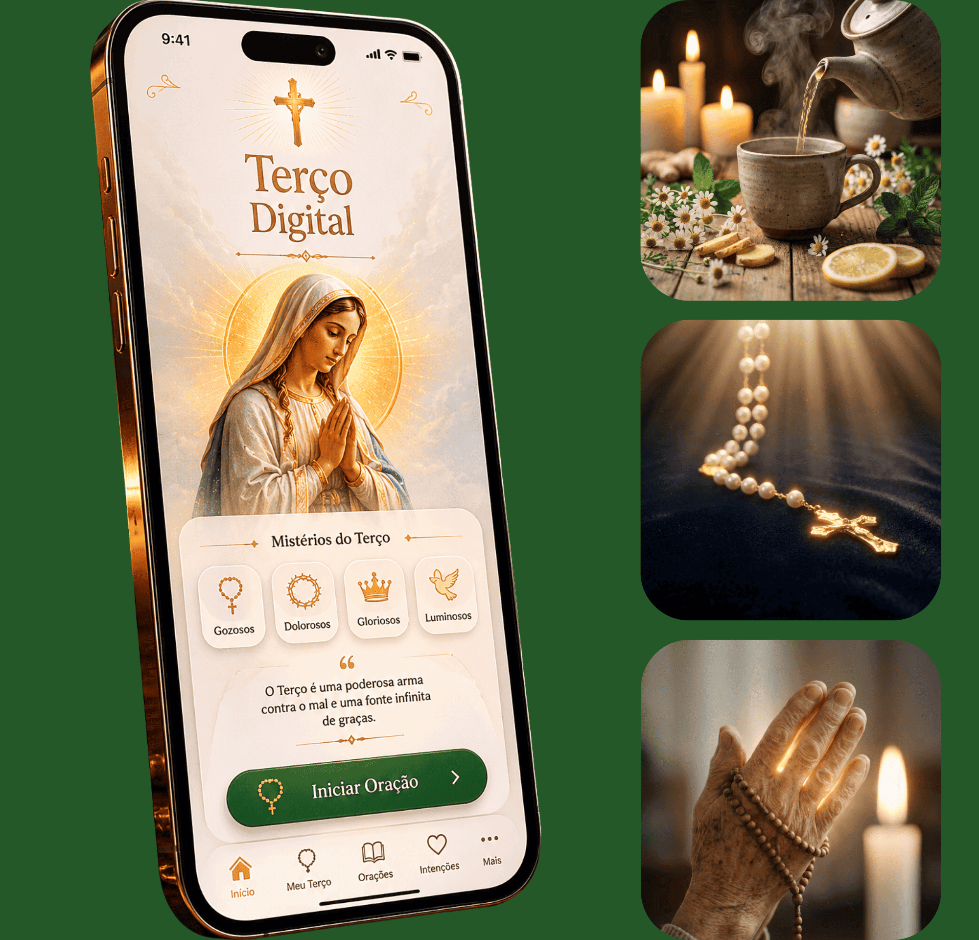 	 App Terço Digital + Kit Completo
