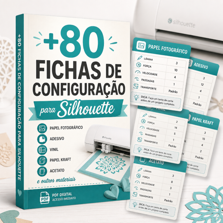 80 Fichas de Configuração pra Silhouette