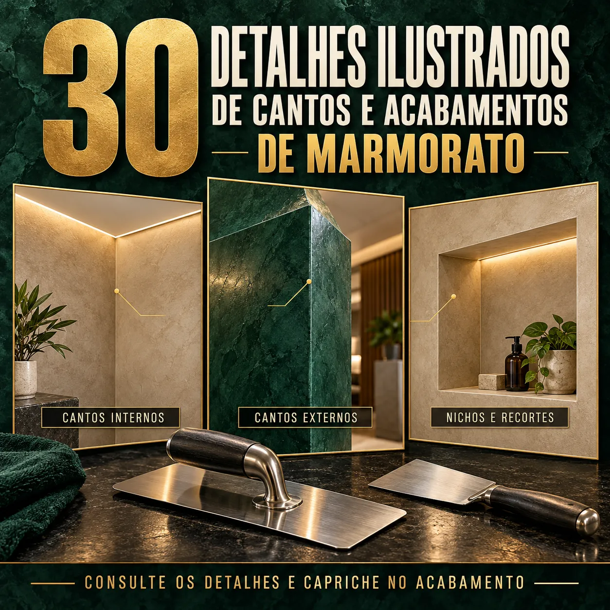 30 Detalhes Ilustrados de Cantos 