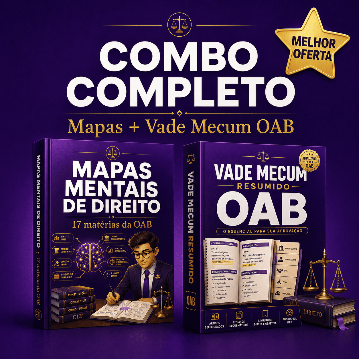 Combo Mapas Mentais + Vade Mecum OAB
