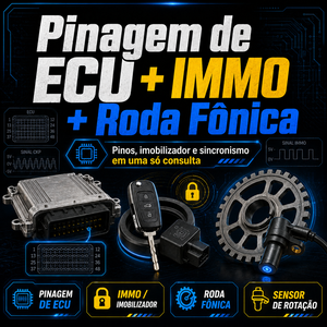 Pinagem de ECU + IMMO + Roda Fônica