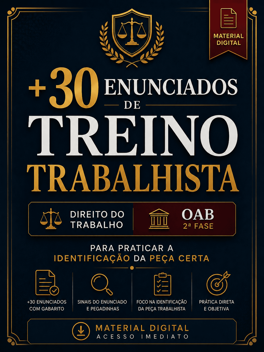 +30 Enunciados de Treino Trabalhista
