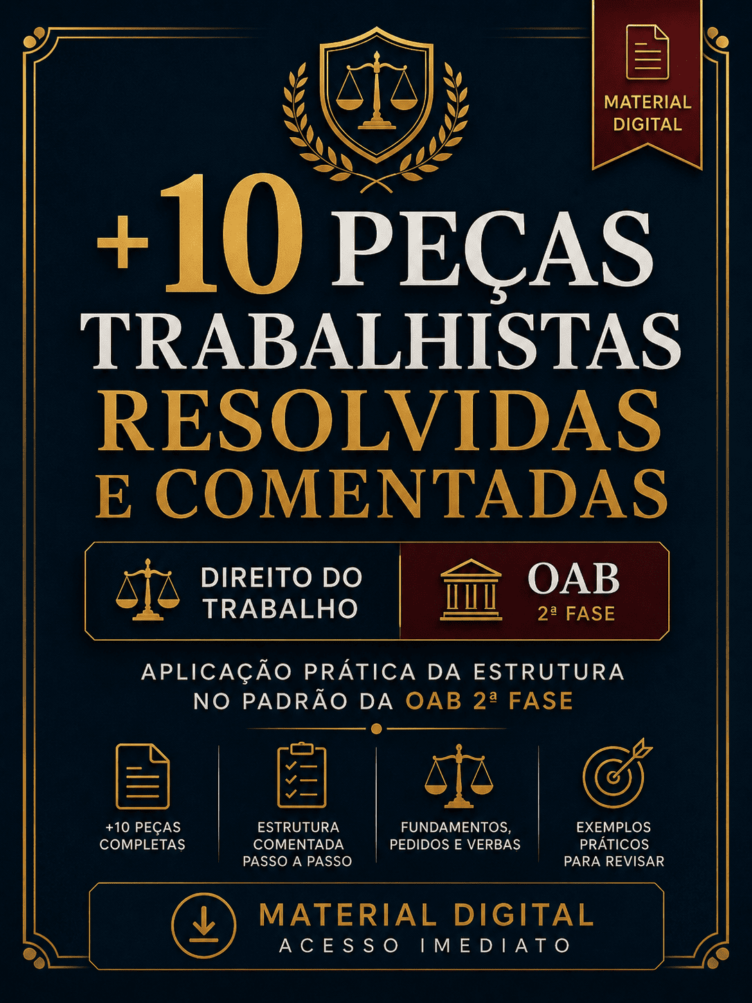 +10 Peças Trabalhistas Resolvidas