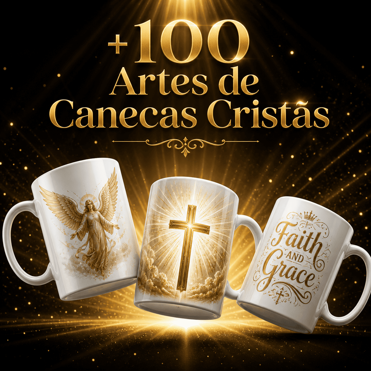 +100 Artes de Canecas Cristãs