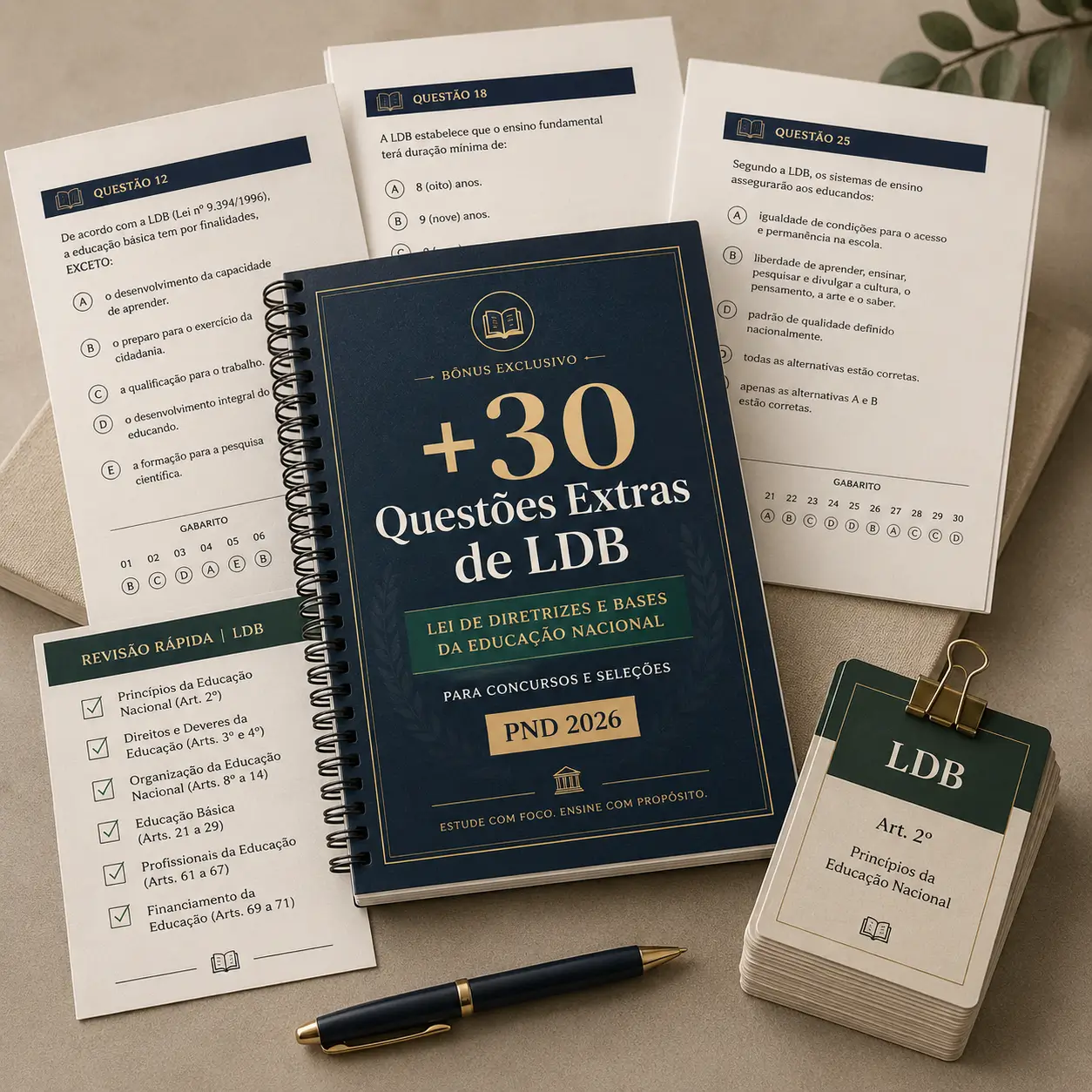 +30 QUESTÕES EXTRAS LDB