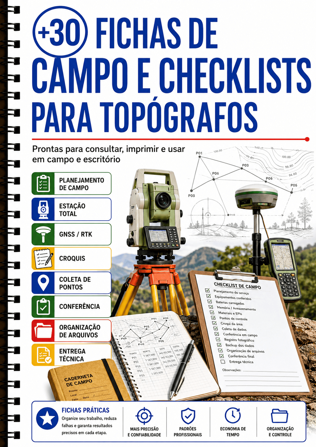 +30 FICHAS DE CAMPO E CHECKLIST