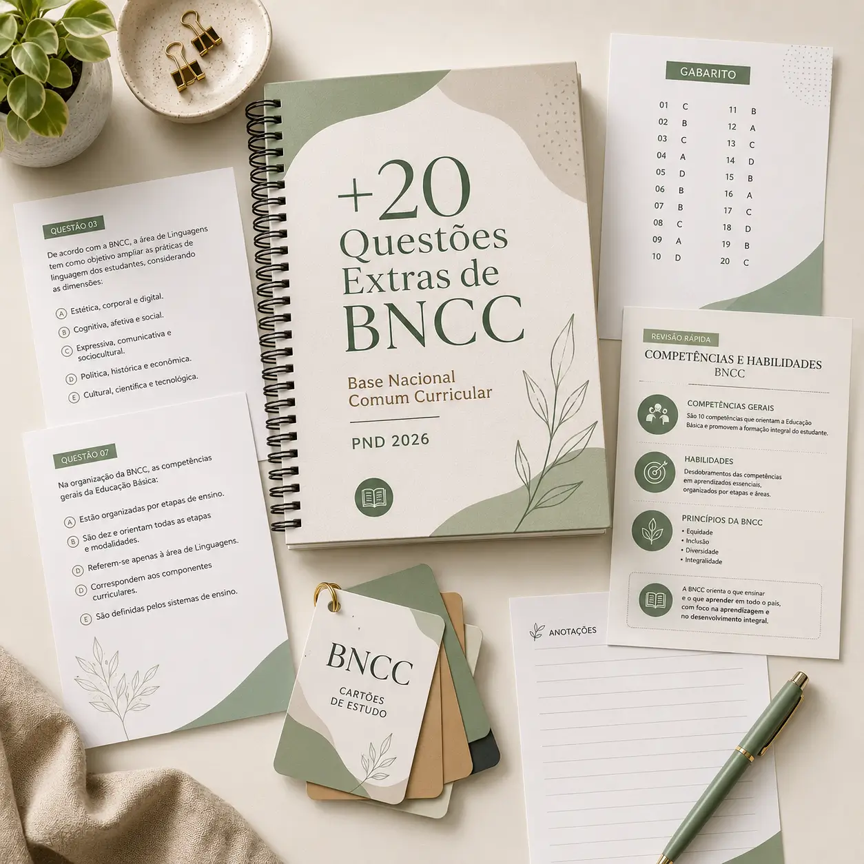 +20 QUESTÕES EXTRAS BNCC
