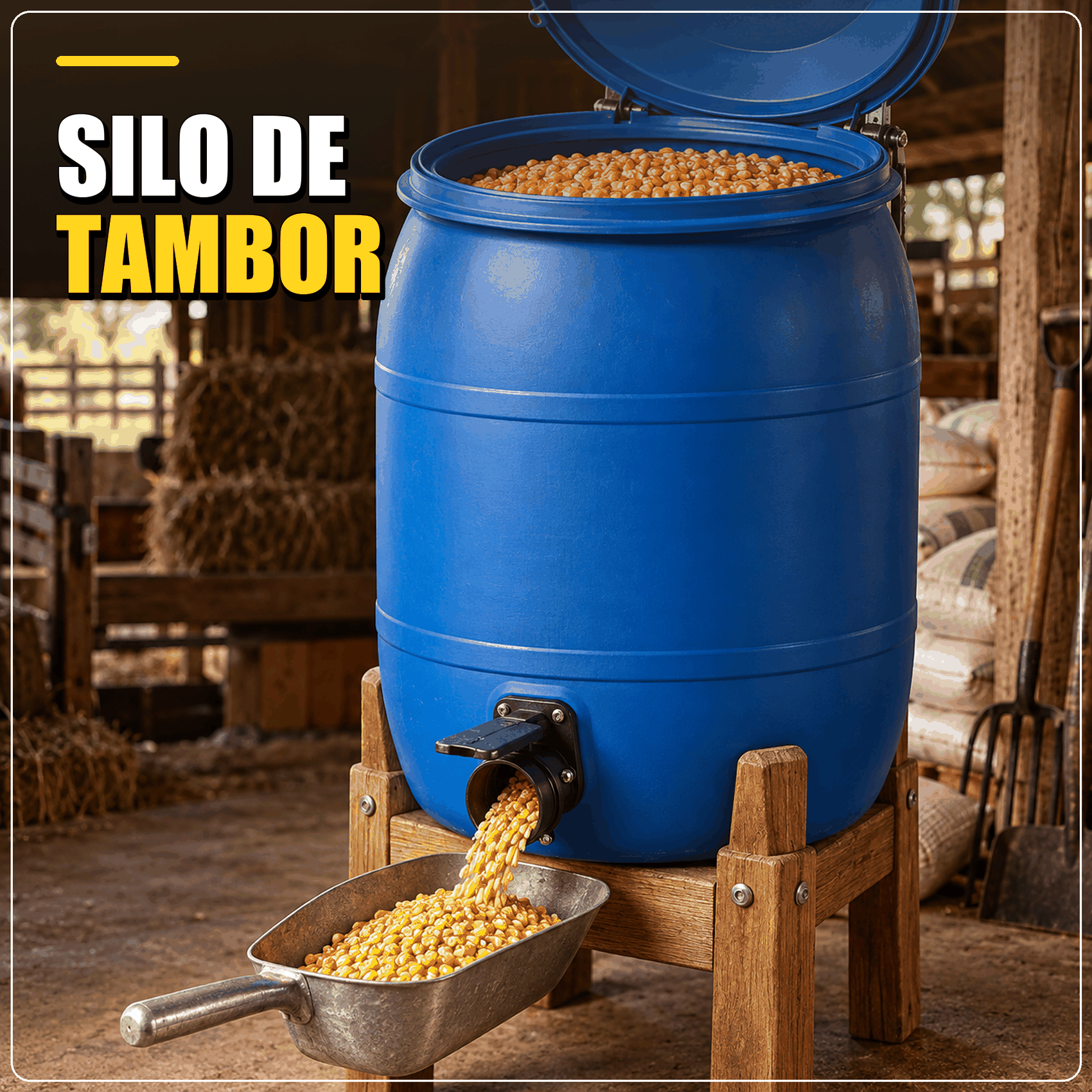 Silo de Tambor para Ração e Milho