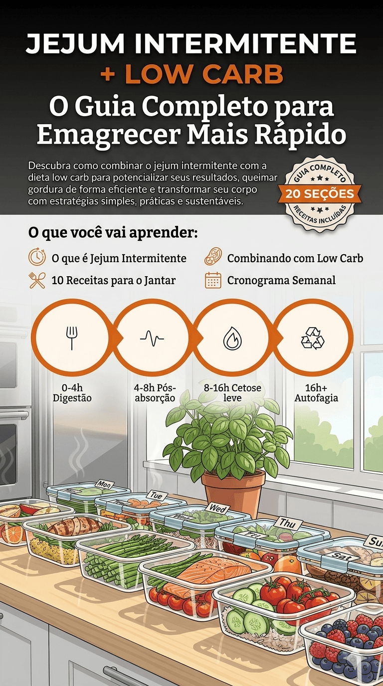 Jejum Intermitente + Low Carb