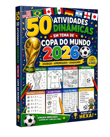 50 Atividades dinâmicas copa 2026