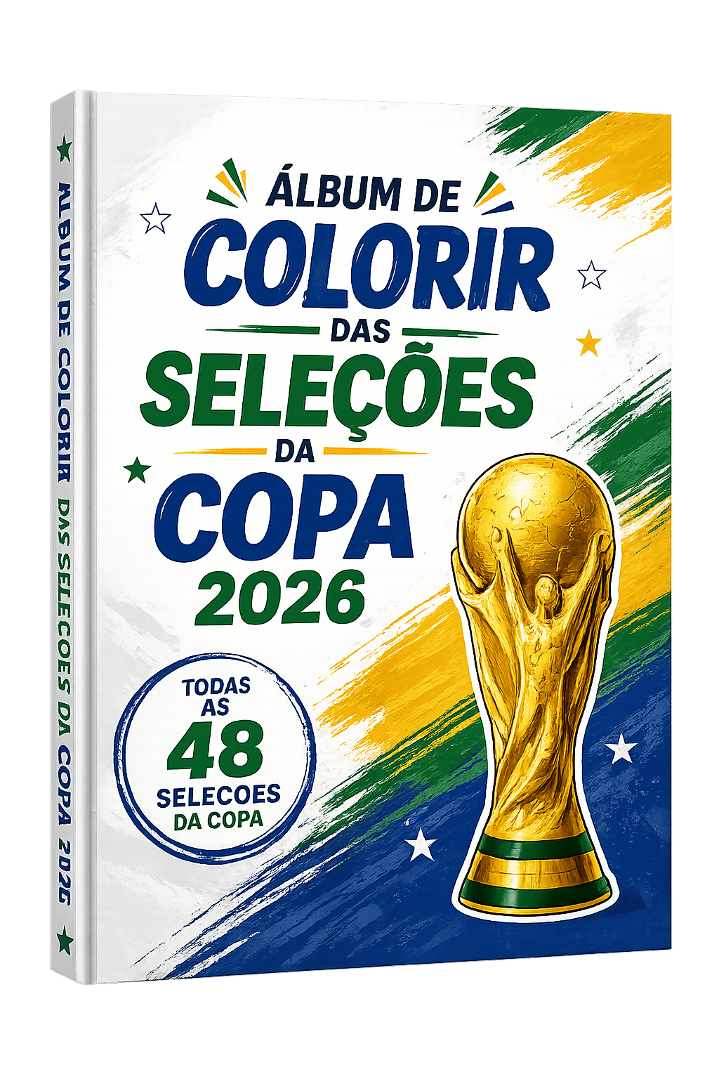 Álbum para colorir das 48 seleções