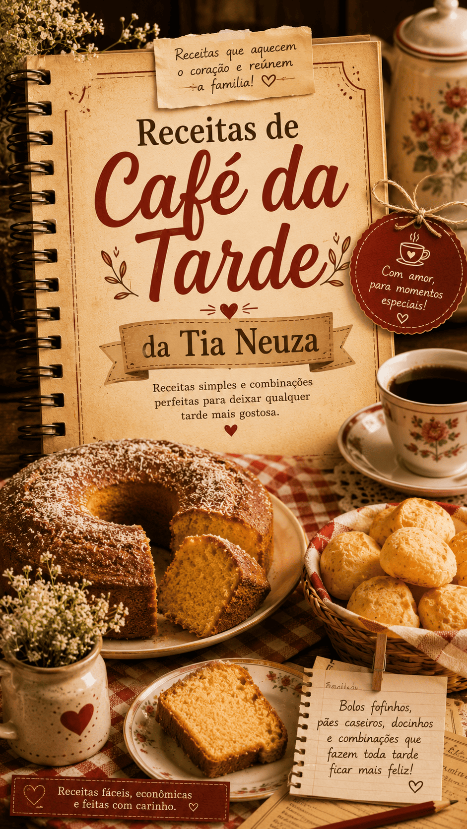 Receitas de Café da Tarde da Tia Neuza