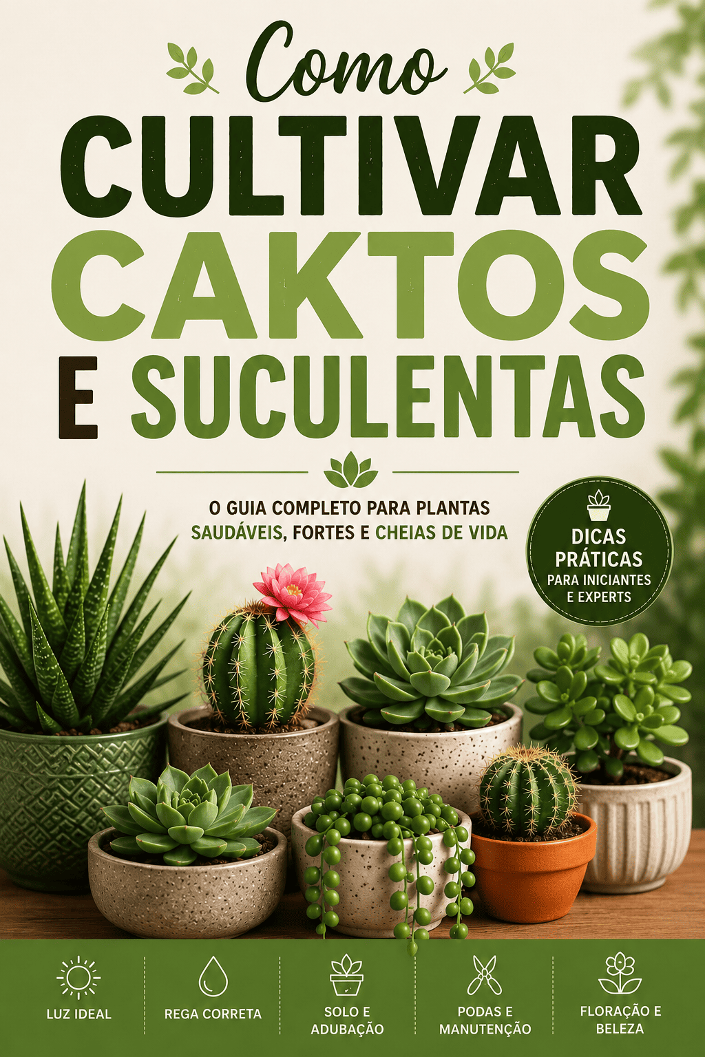 Como Cultivar Caktos e Suculentas