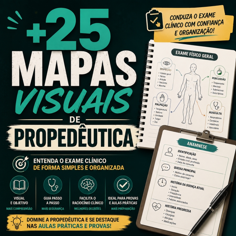 +25 Mapas Visuais de Propedêutica
