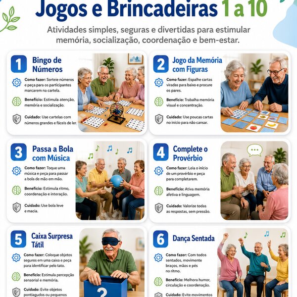 Jogos e Brincadeiras 60+
