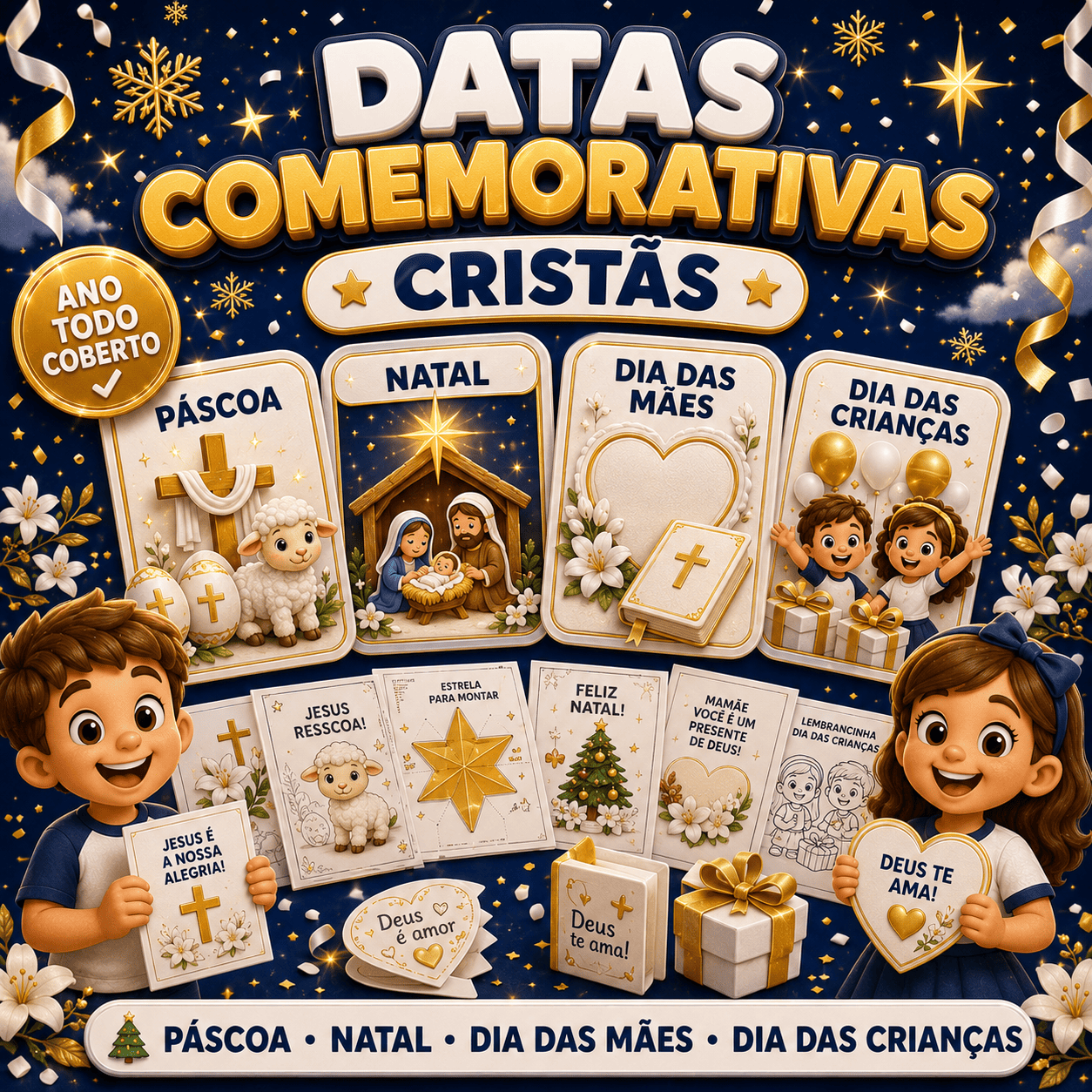 📅 Kit Datas Comemorativas Cristãs