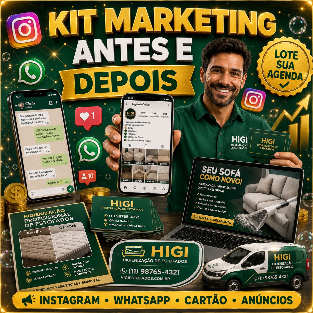 📣 Kit Marketing Antes e Depois